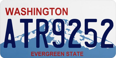 WA license plate ATR9252