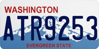 WA license plate ATR9253