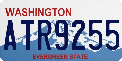 WA license plate ATR9255
