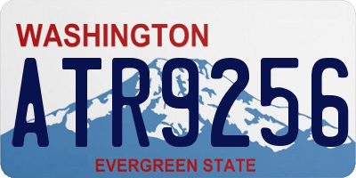 WA license plate ATR9256