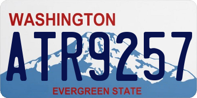 WA license plate ATR9257