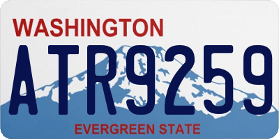 WA license plate ATR9259