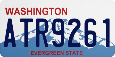 WA license plate ATR9261