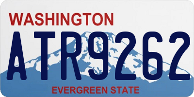 WA license plate ATR9262