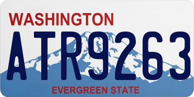 WA license plate ATR9263