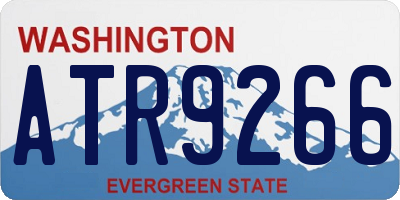 WA license plate ATR9266