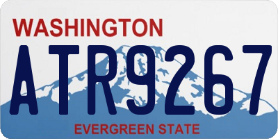 WA license plate ATR9267