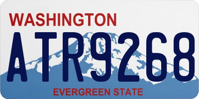 WA license plate ATR9268