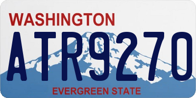 WA license plate ATR9270
