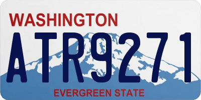 WA license plate ATR9271