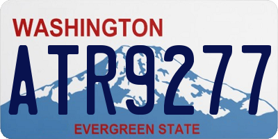 WA license plate ATR9277