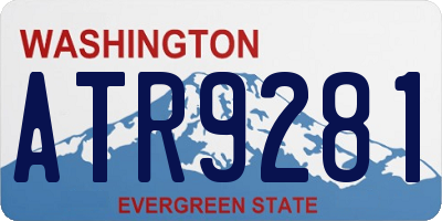 WA license plate ATR9281
