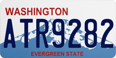 WA license plate ATR9282