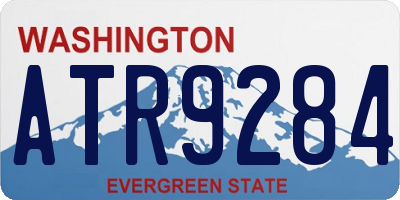 WA license plate ATR9284