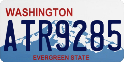 WA license plate ATR9285
