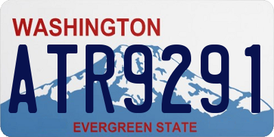 WA license plate ATR9291
