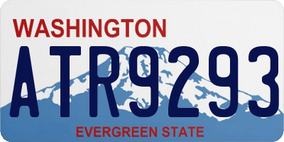 WA license plate ATR9293