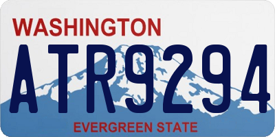 WA license plate ATR9294