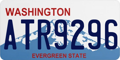 WA license plate ATR9296