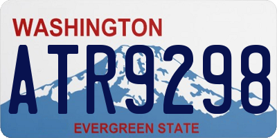 WA license plate ATR9298