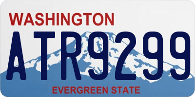WA license plate ATR9299