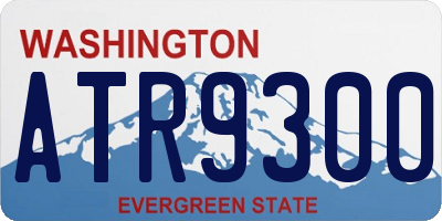WA license plate ATR9300