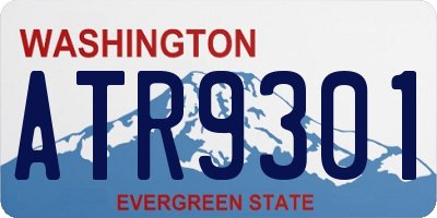 WA license plate ATR9301