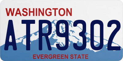 WA license plate ATR9302