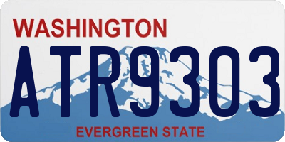 WA license plate ATR9303