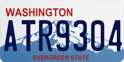 WA license plate ATR9304