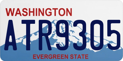 WA license plate ATR9305