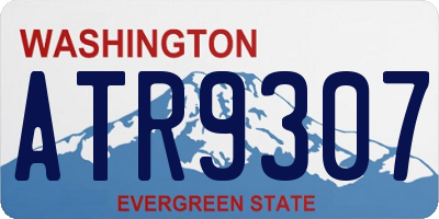 WA license plate ATR9307