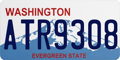 WA license plate ATR9308