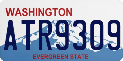 WA license plate ATR9309