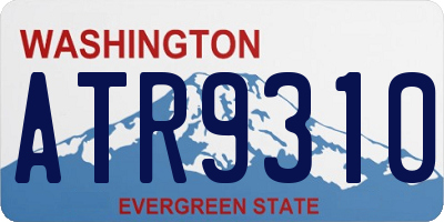 WA license plate ATR9310