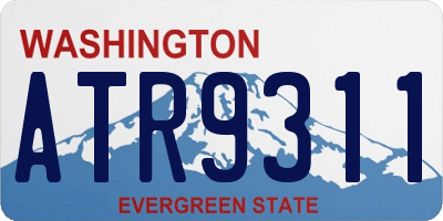 WA license plate ATR9311