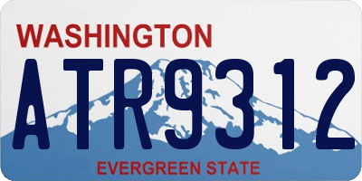 WA license plate ATR9312