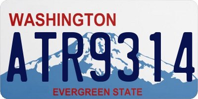 WA license plate ATR9314