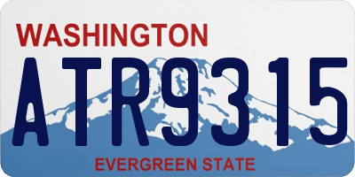 WA license plate ATR9315