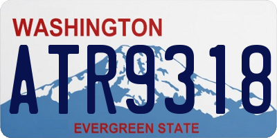 WA license plate ATR9318