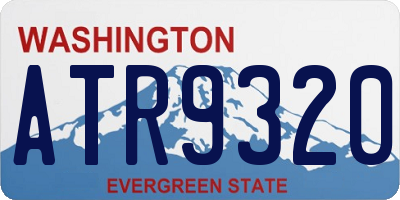 WA license plate ATR9320