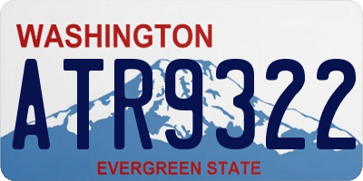 WA license plate ATR9322