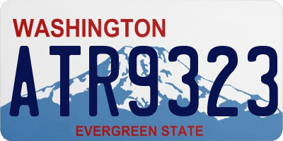 WA license plate ATR9323