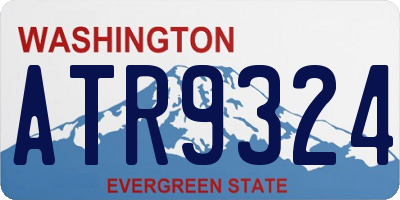 WA license plate ATR9324
