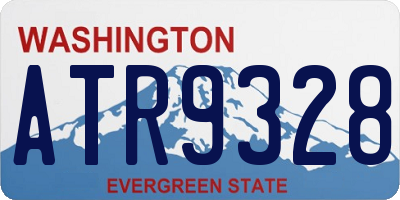 WA license plate ATR9328