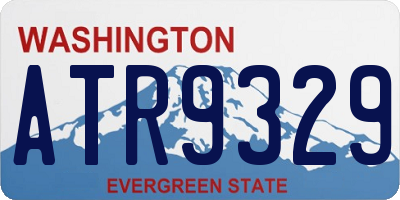 WA license plate ATR9329