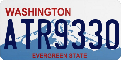 WA license plate ATR9330