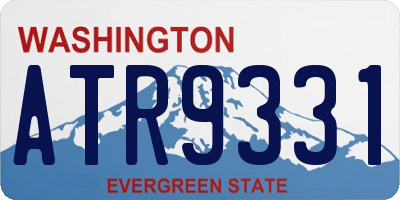 WA license plate ATR9331