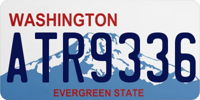 WA license plate ATR9336