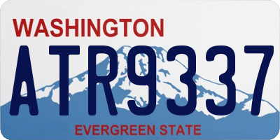WA license plate ATR9337
